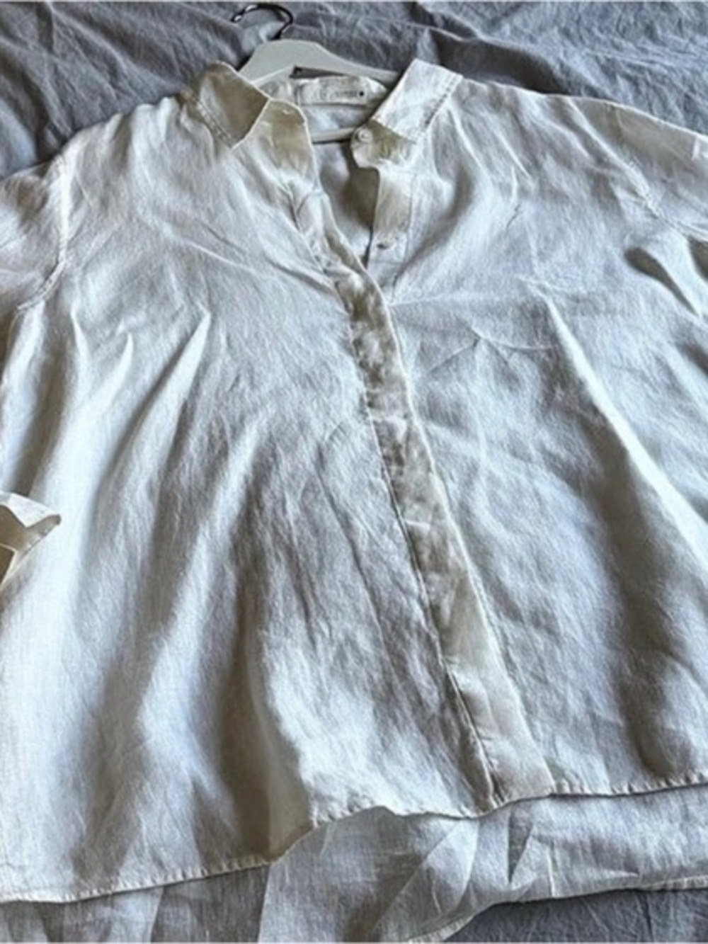 NWTT ZARA White Button Down Top